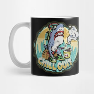 Pop Culture Shark in Hip Hop Gear Mug